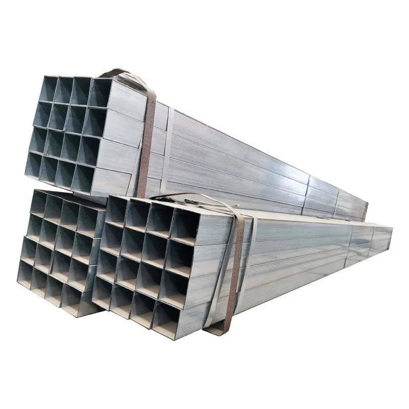 Hot Dipped Large Diameter Galvanized Carbon steel  square tube for mechanical equipment